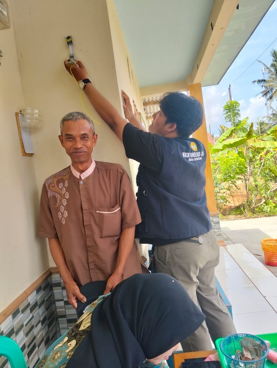 Kegiatan di posyandu bersama warga di dusun 7