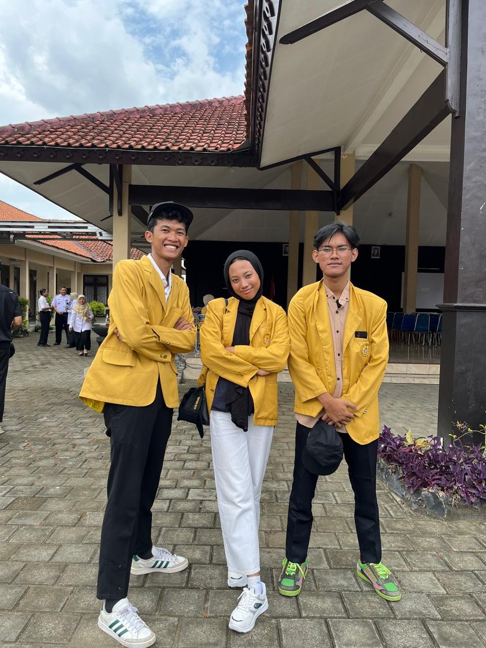 Upacara penerimaan mahasiswa KKN Kecamatan Kesugihan