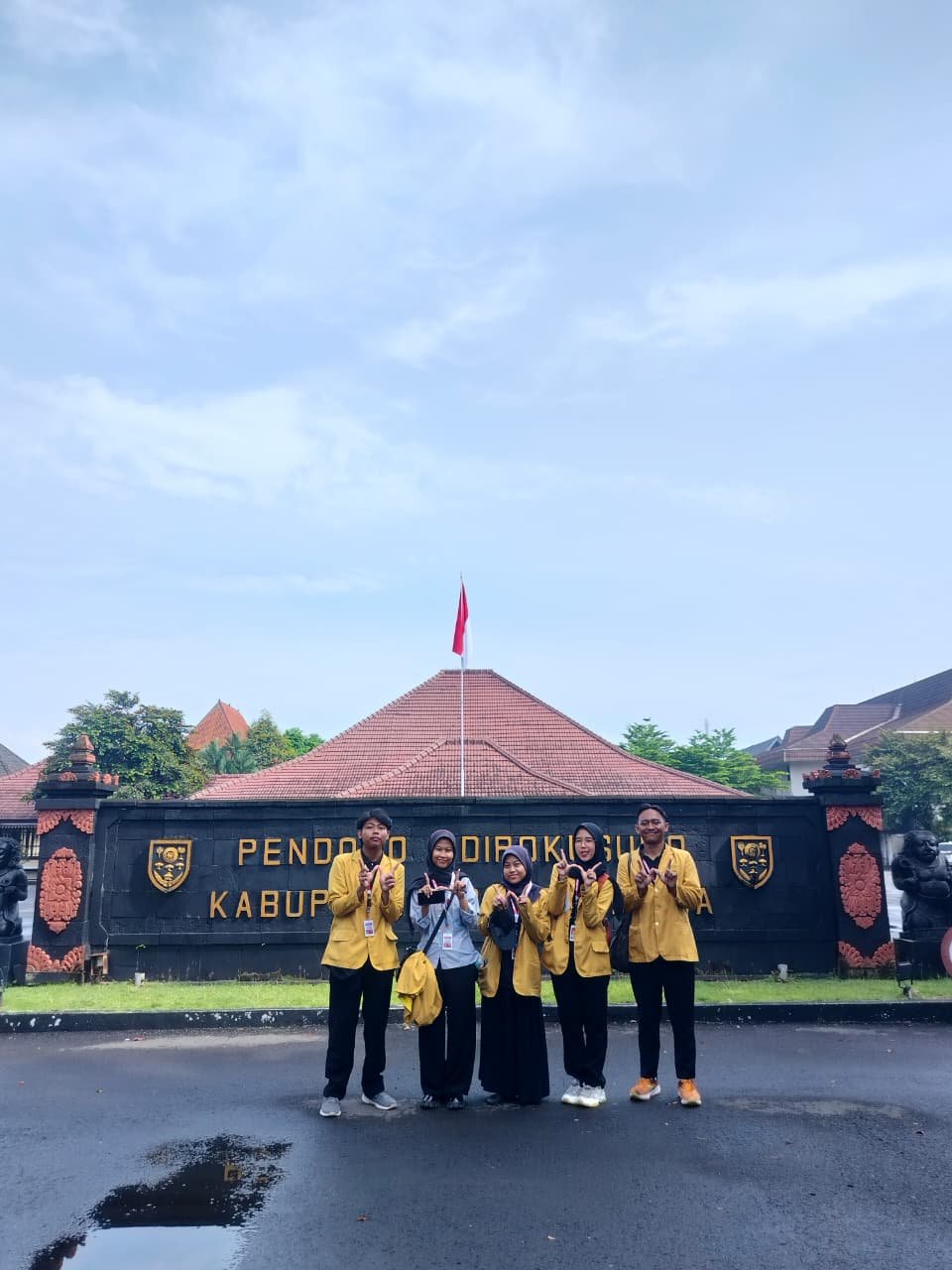 Penerimaan Mahasiswa KKN di Pendopo Kabupaten Purbalingga