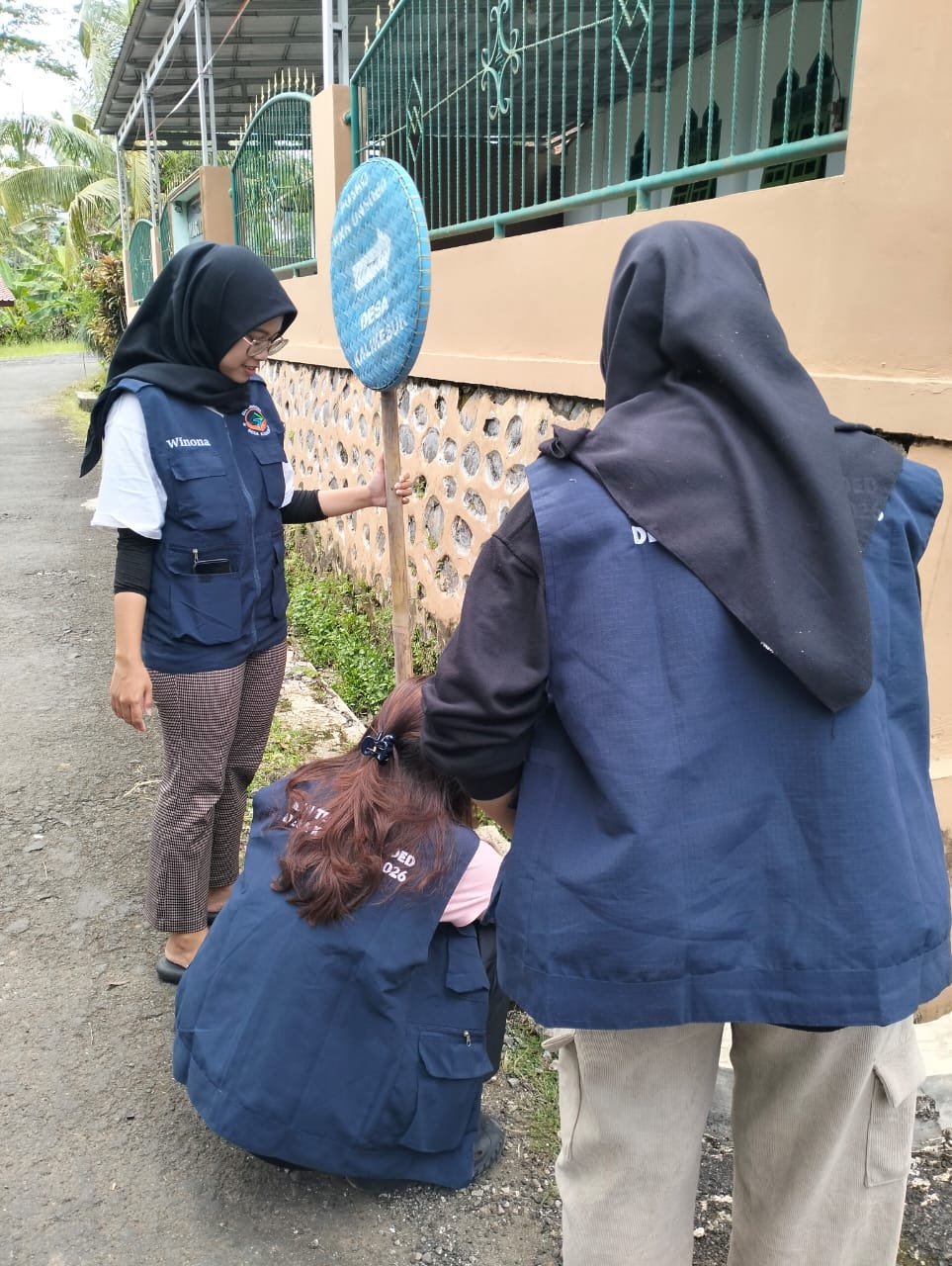 Pemasangan Banner Posko dan Penunjuk arah