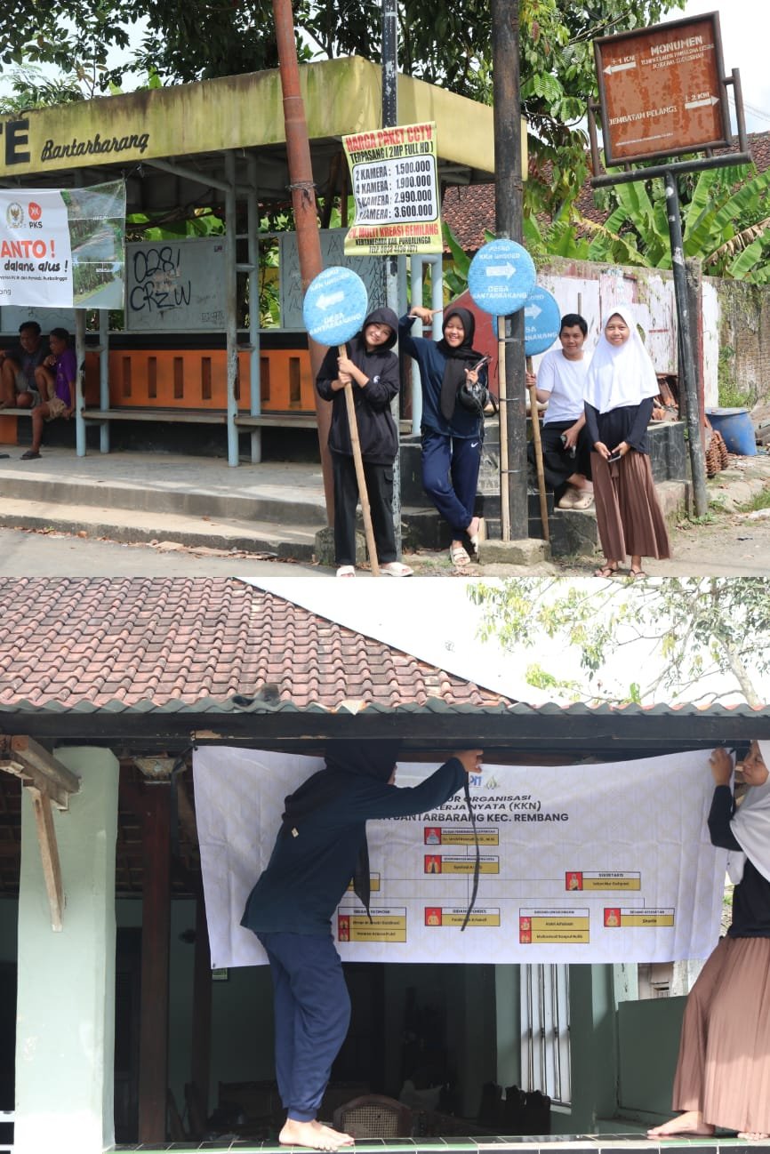 Pemasangan Banner dan Penunjuk Arah Poskot