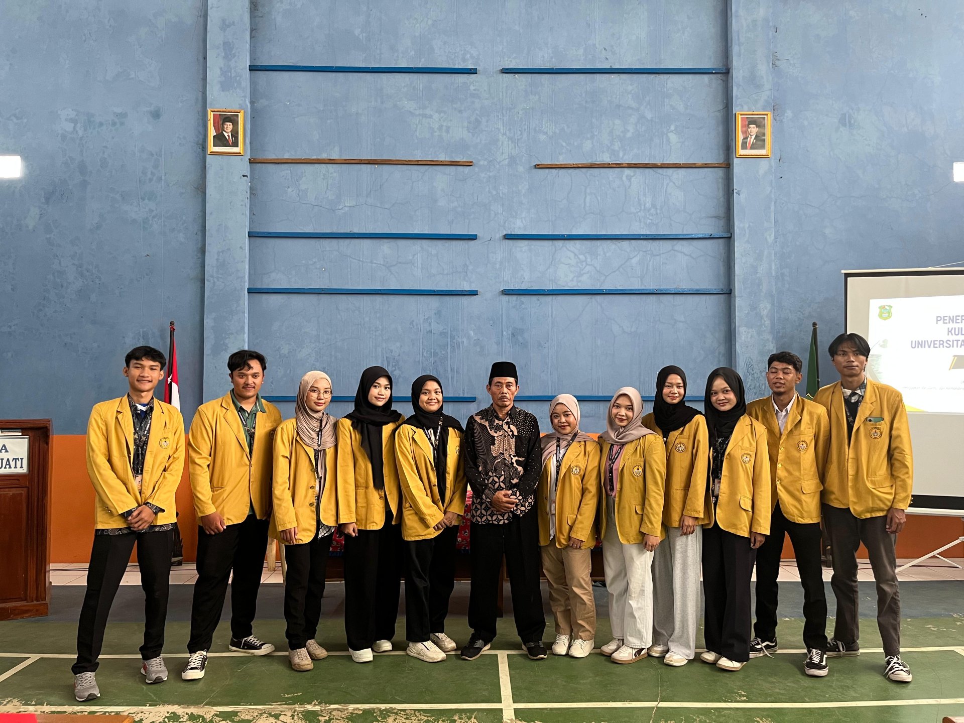 Upacara penerimaan mahasiswa KKN kabupaten Banjarnegara