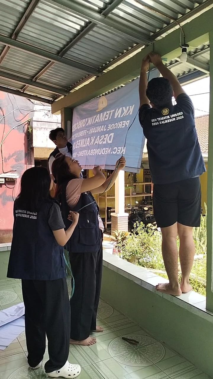 pemasangan bener dan tampah penunjuk arah