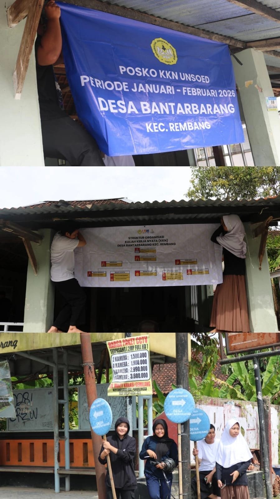 Pemasangan Banner Posko