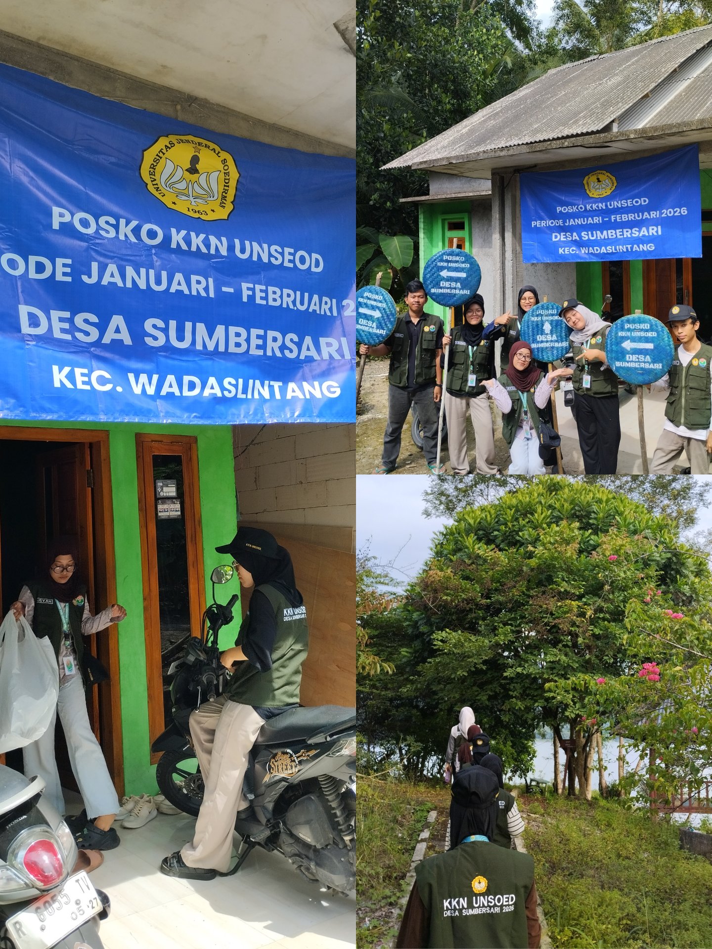 Kegiatan hari pertama (07/01/2026) Tim 14 KKN Unsoed di desa Sumbersari, Kec. Wadaslintang, Kab. Wonosobo