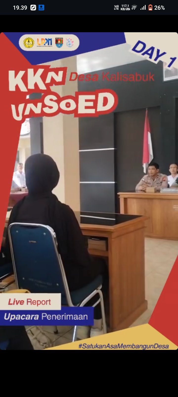upacara penerimaan, survey sekolah dasar dan pemasangan tampah