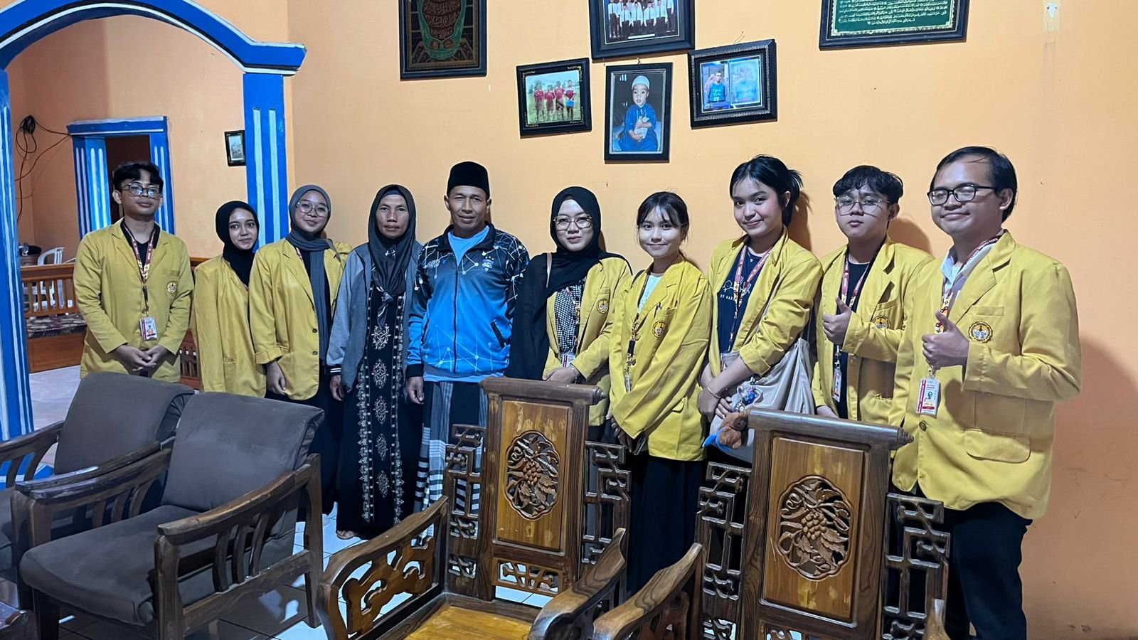 Penerimaan Mahasiswa KKN dan Kunjungan ke Perangkat Desa