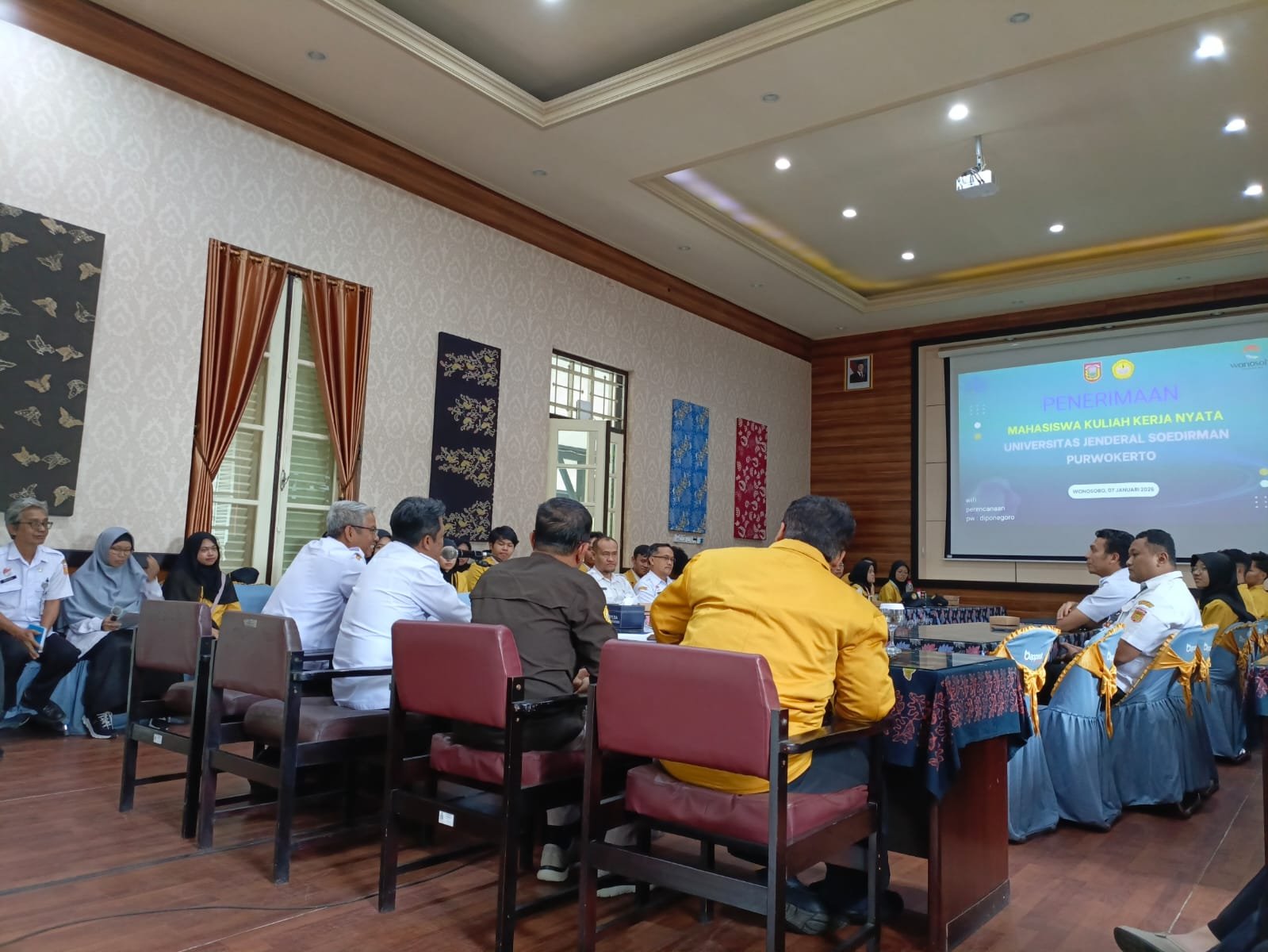 Penerimaan Mahasiswa KKN Kabupaten Wonosobo