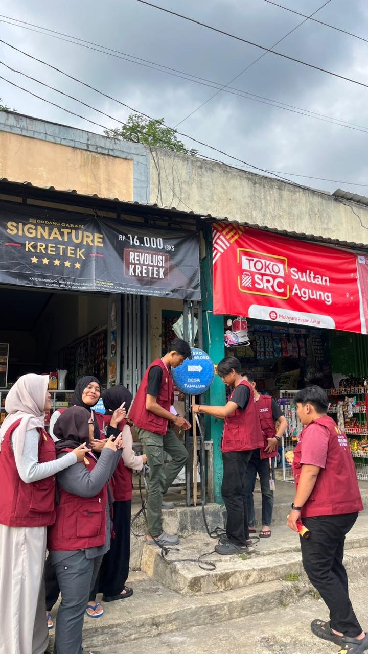 Pemasangan Papan Penunjuk Posko