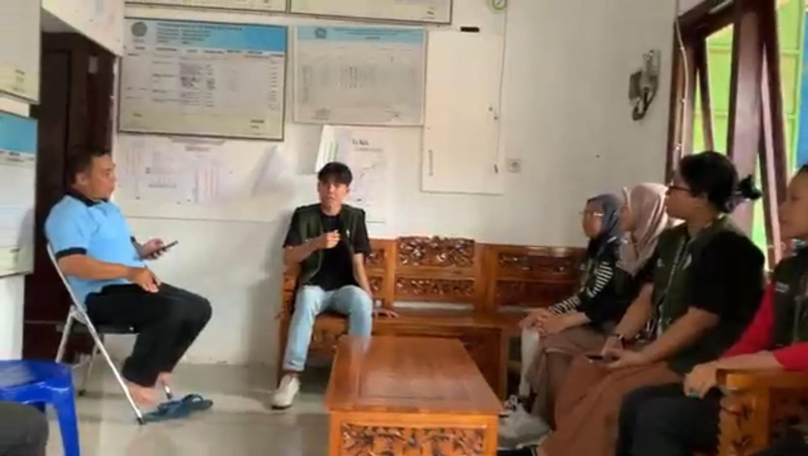 Silaturahmi, Koordinasi, dan Pemaparan rencana Proker dengan Kepala Kelurahan Wadaslintang