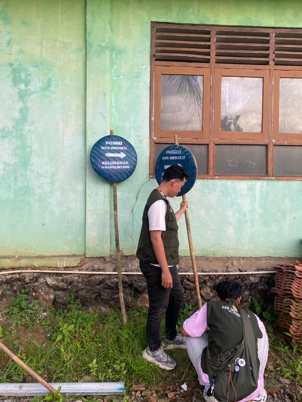 pemasangan penanda posko