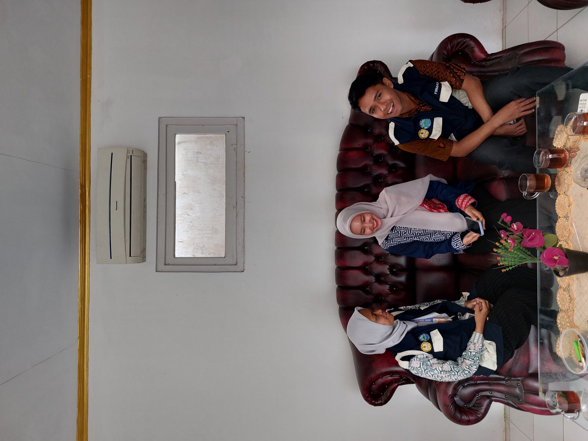 Bertemu dengan Ibu Widi selaku yang memegang Koperasi desa dan Bumdes Desa Trimulyo