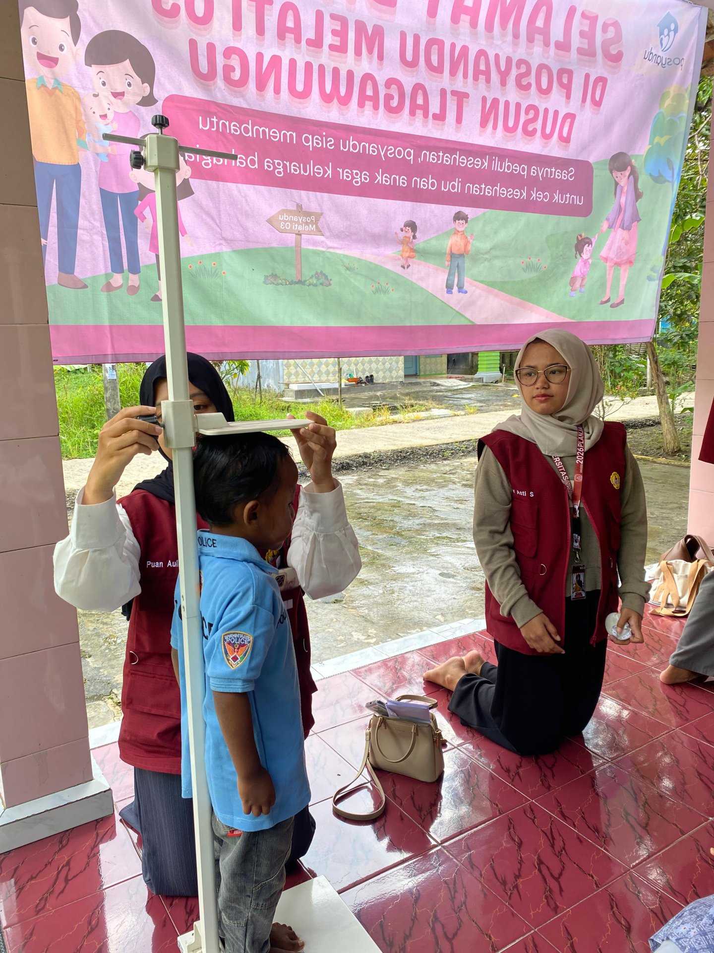 Pengecekan  Kesehatan Berkala  dengan Puskesmas  dan Pendampingan  Posyandu