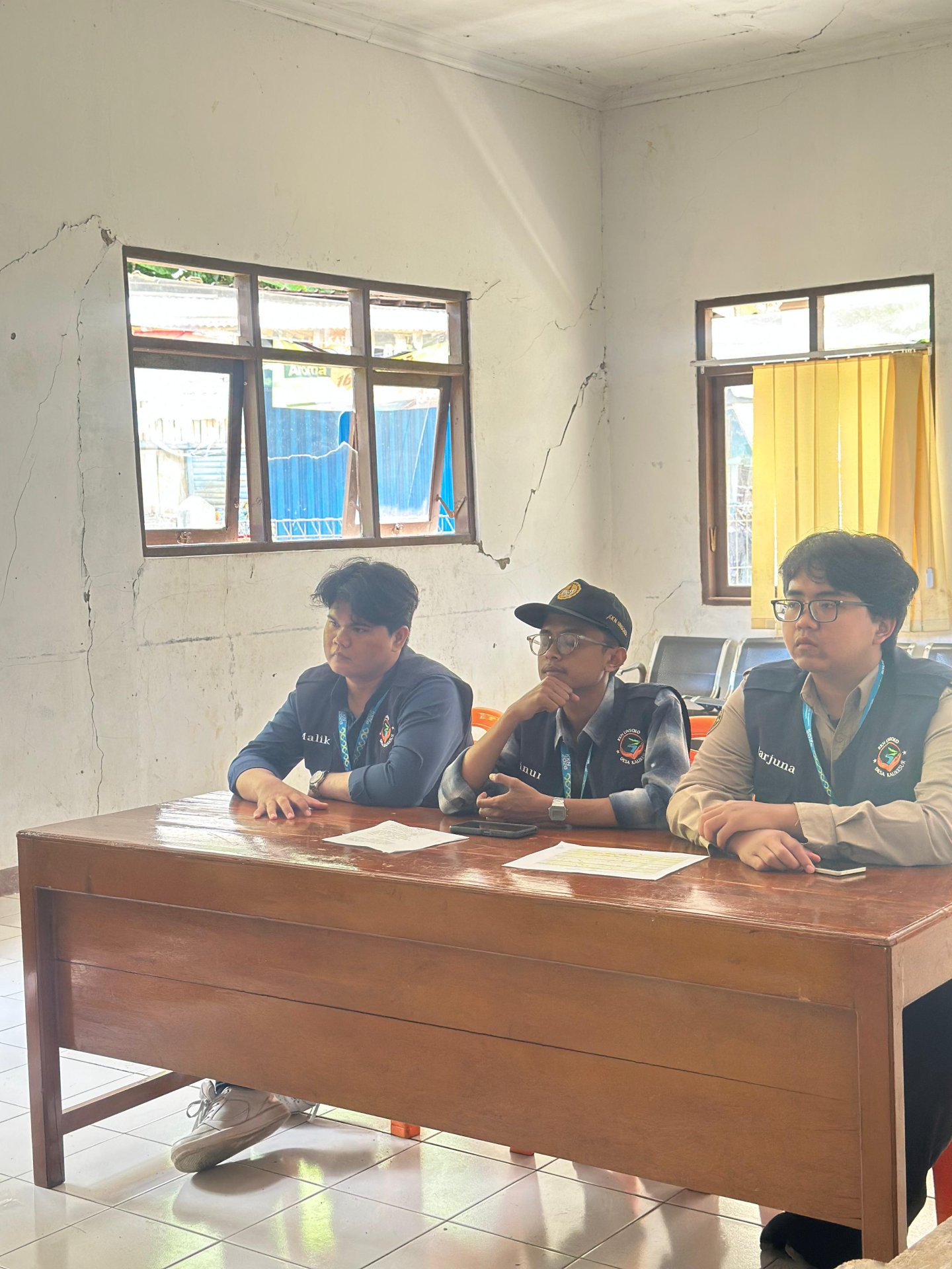 Penetapan program kerja tentatif bersama kepala desa dan sekertaris desa