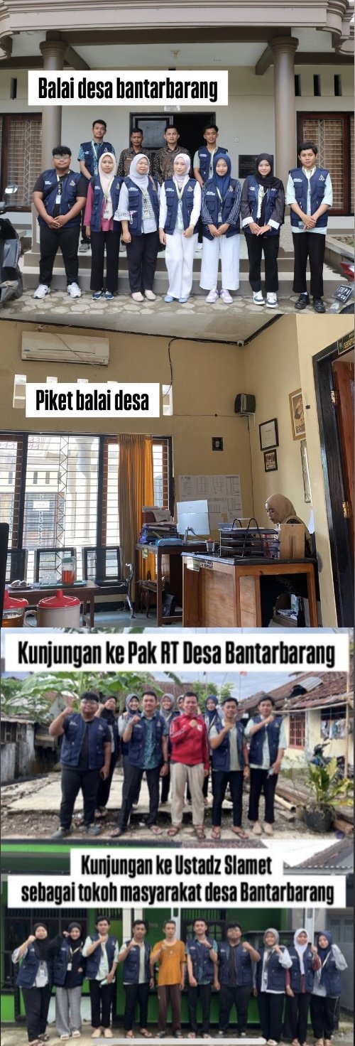 Pemaparan Proker dengan Beberapa Perangkat Desa Bantarbarang & melakukan piket di Balai Desa, silaturahmi dengan pak rt dan pak ustadz