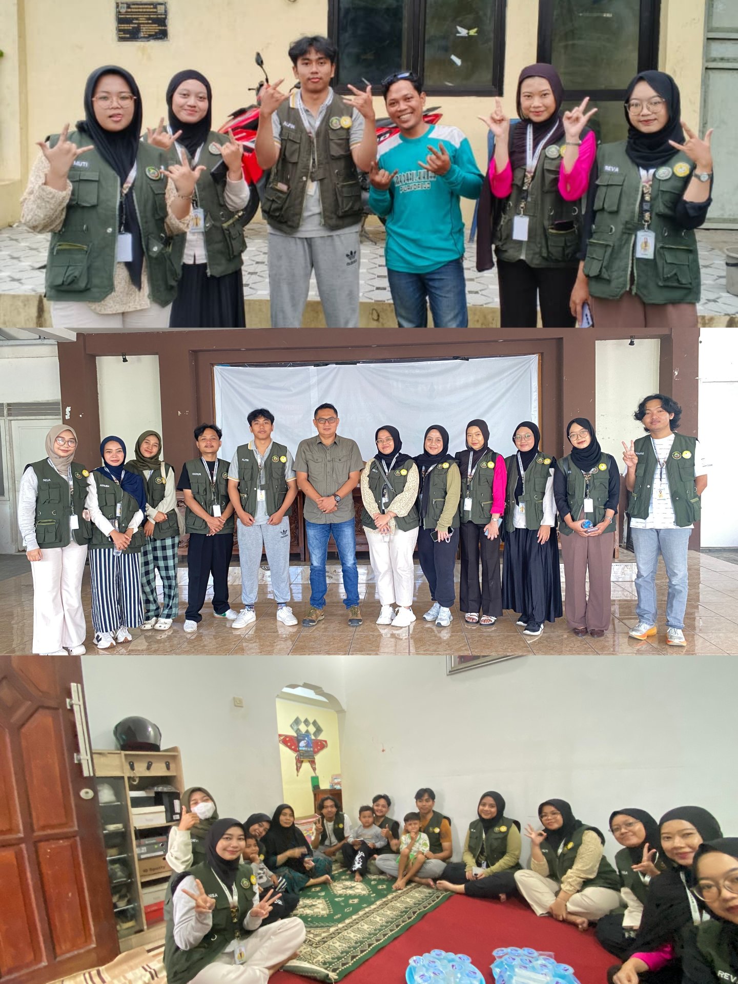 kunjungan ke kepala des, tps, dan bidan