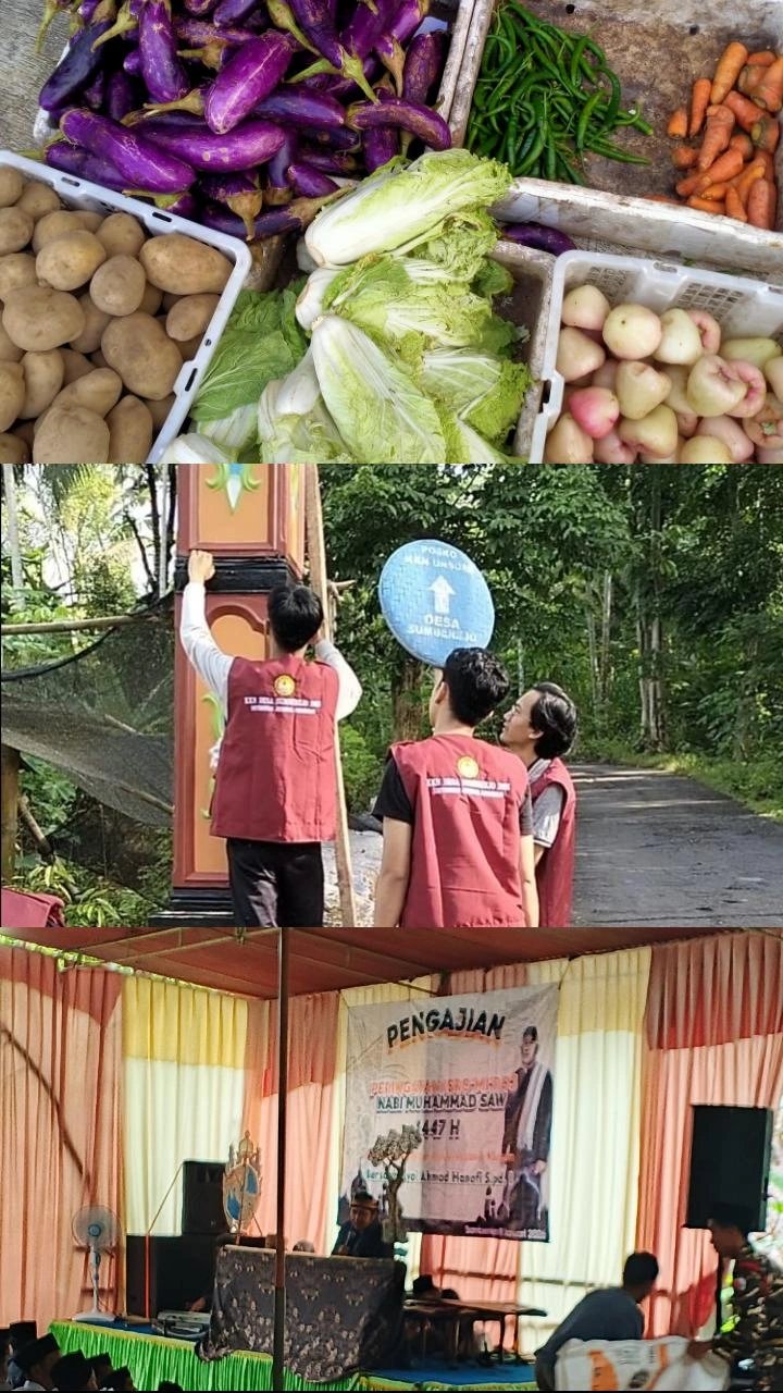Berbelanja, Pemasangan arah petunjuk posko, Pengajian dan Memasak