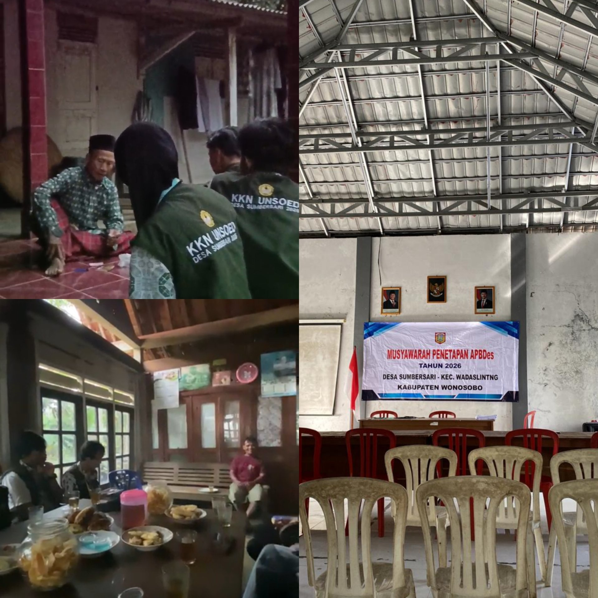 Kegiatan Hari Kedua KKN Unsoed 2026 di Desa Sumbersari, Kecamatan Wadaslintang, Kabupaten Wonosobo - 8 Januari 2026