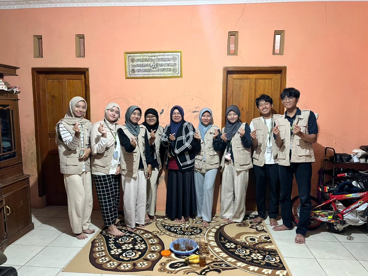 Kunjungan dengan ketua PKK Desa Melung