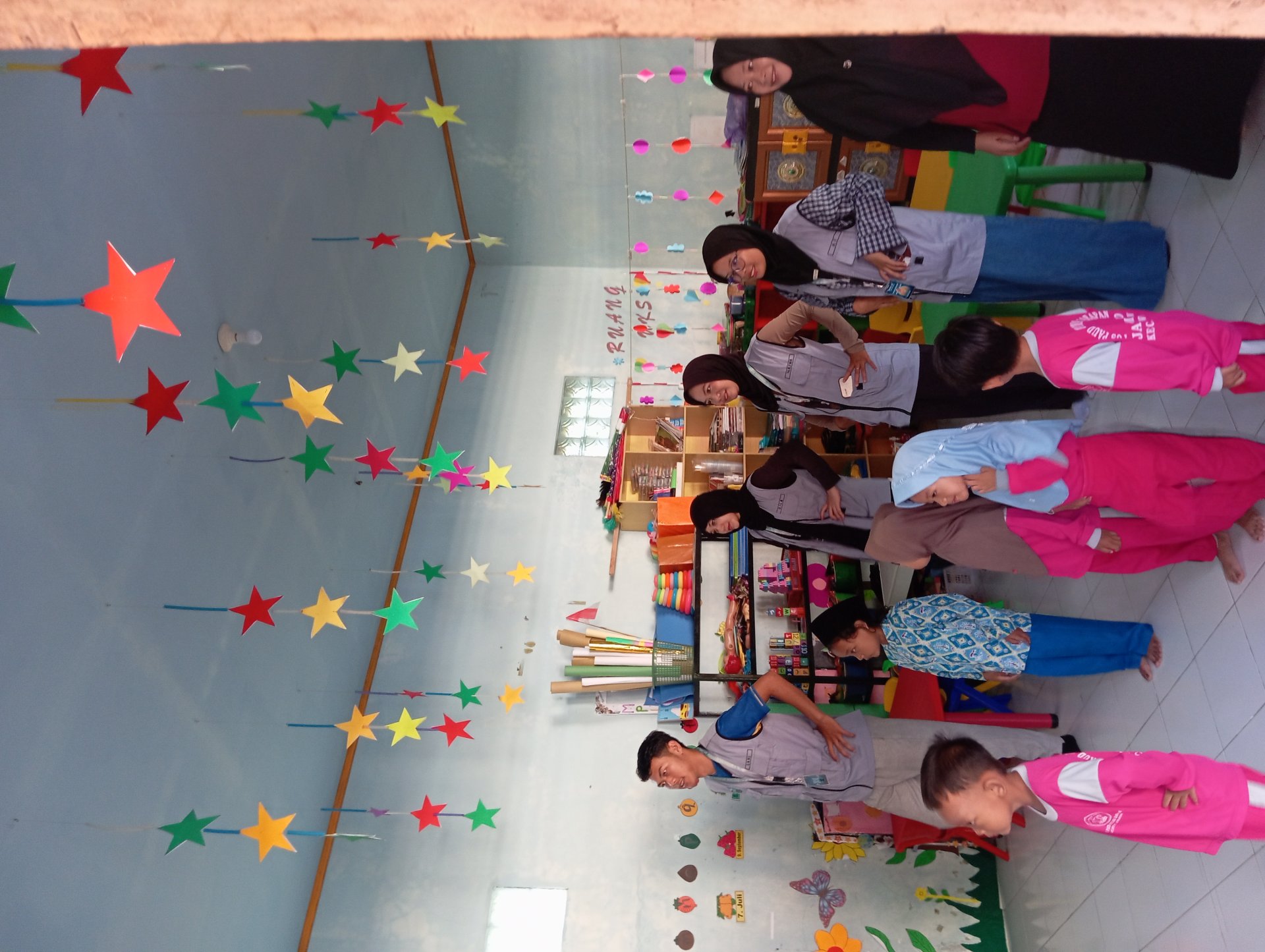 Senam pagi bersama Anak anak PAUD