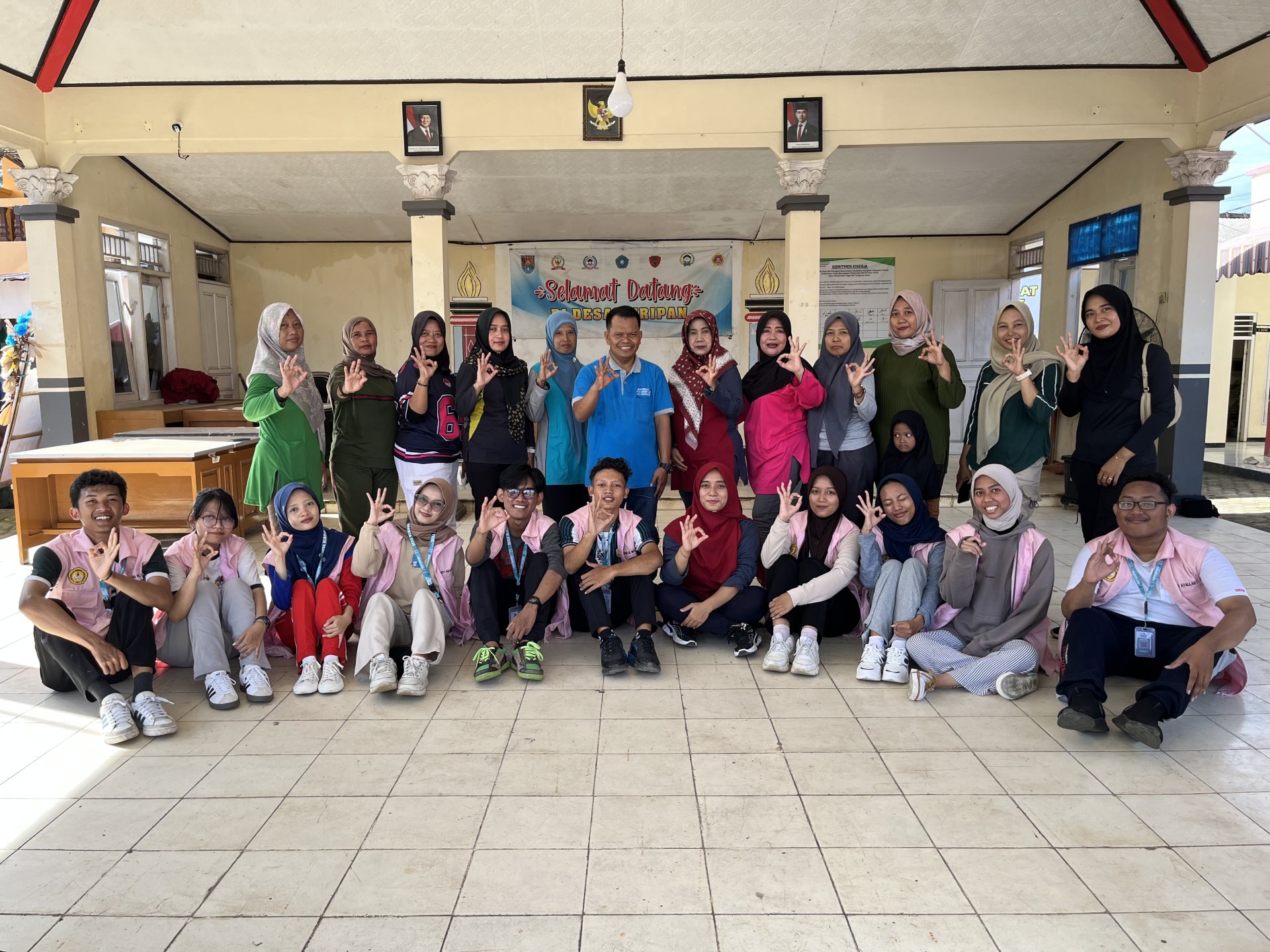 senam bersama perangkat desa