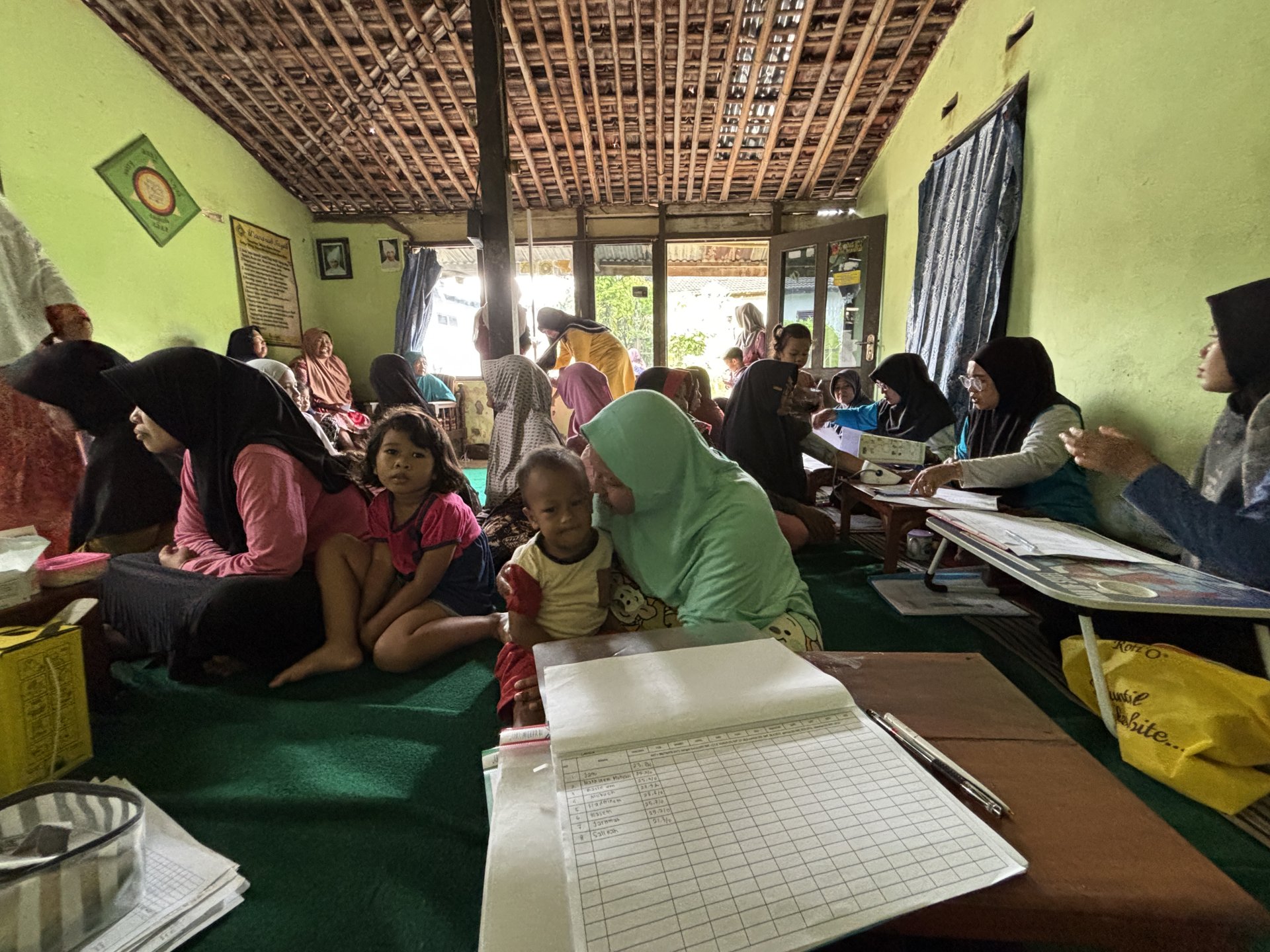 Kegiatan Posyandu Pos 4 Dusun 3 Desa Bodaskarangdjati