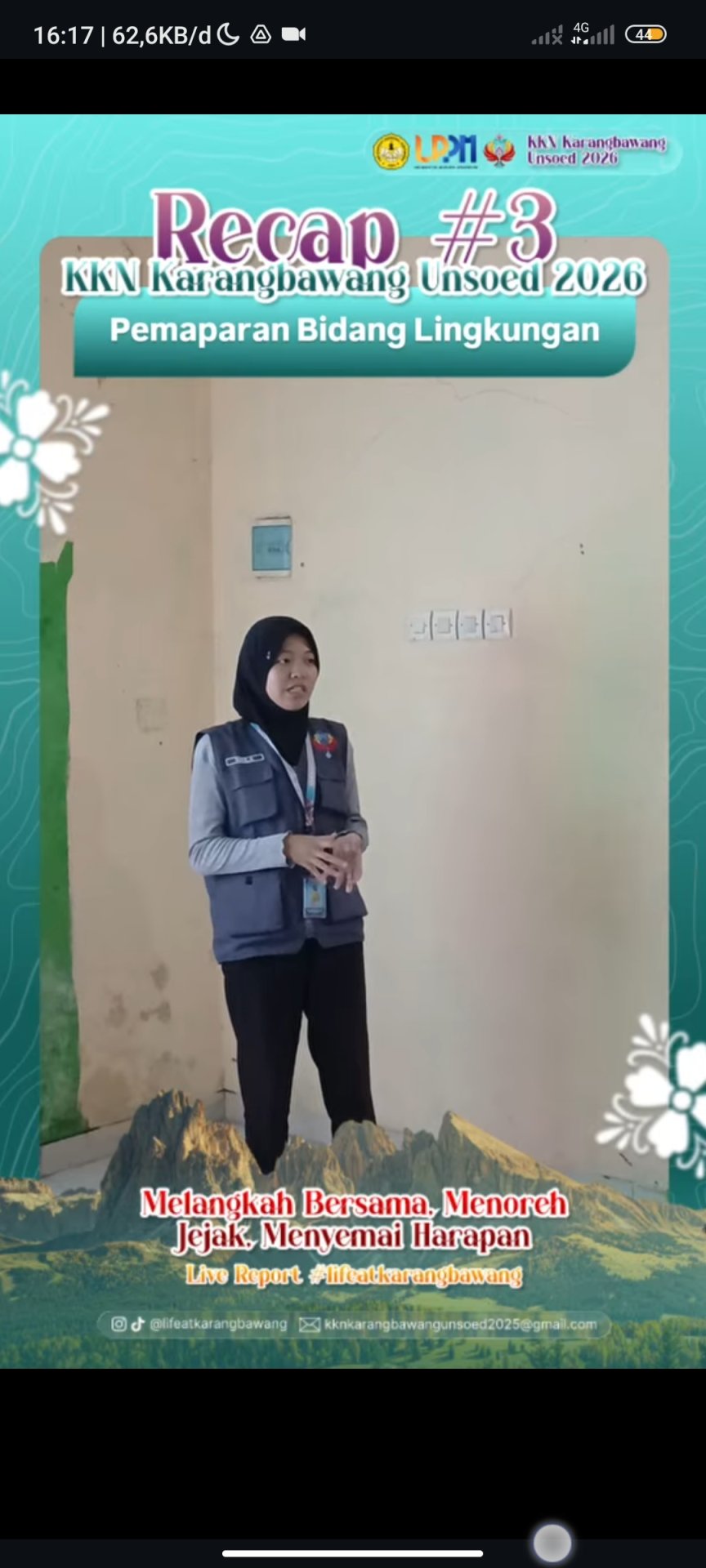 Pemaparan program kerja bidang lingkungan