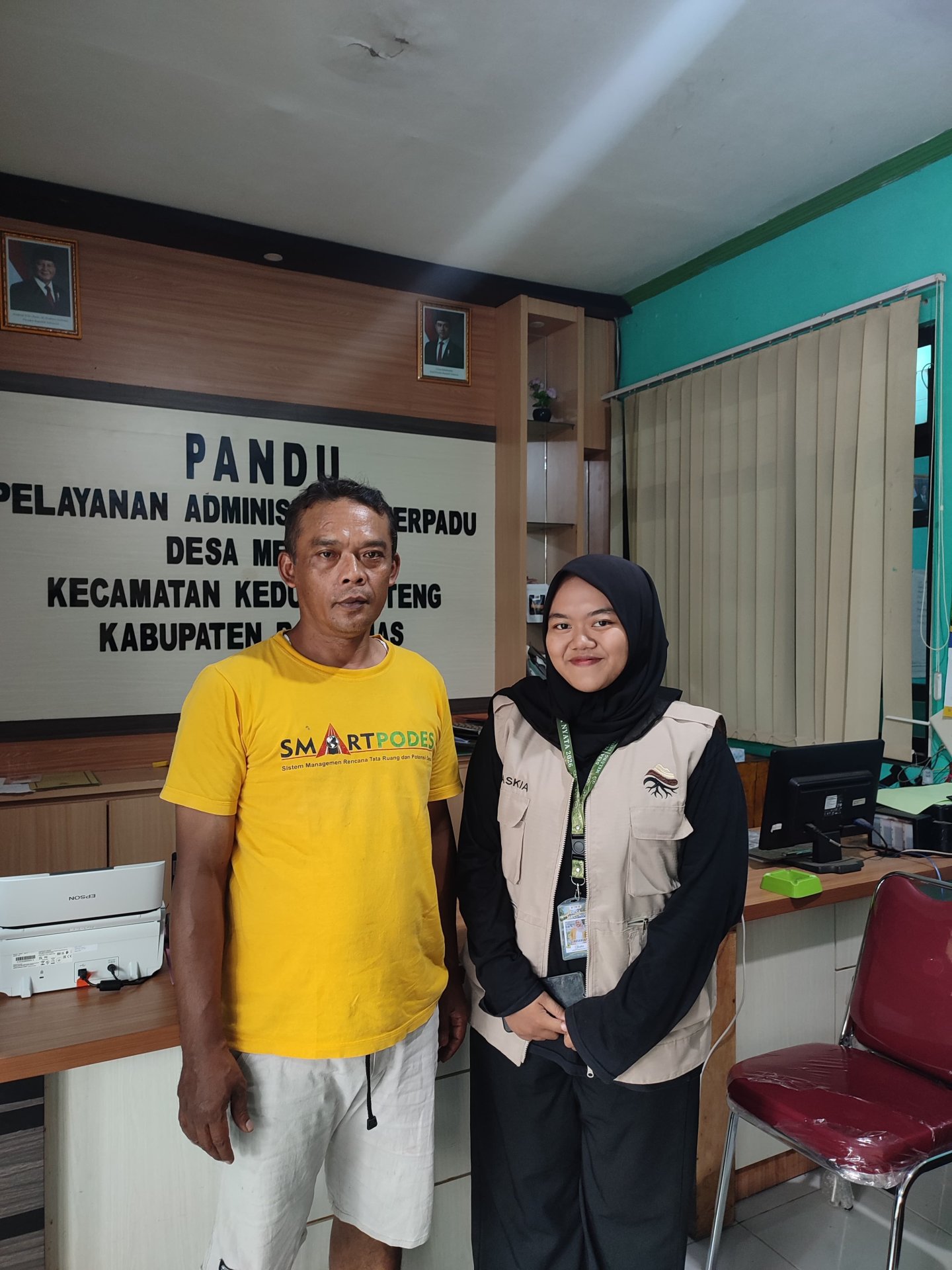 Koordinasi dengan Ketua Kelompok Tani Sidomakmur