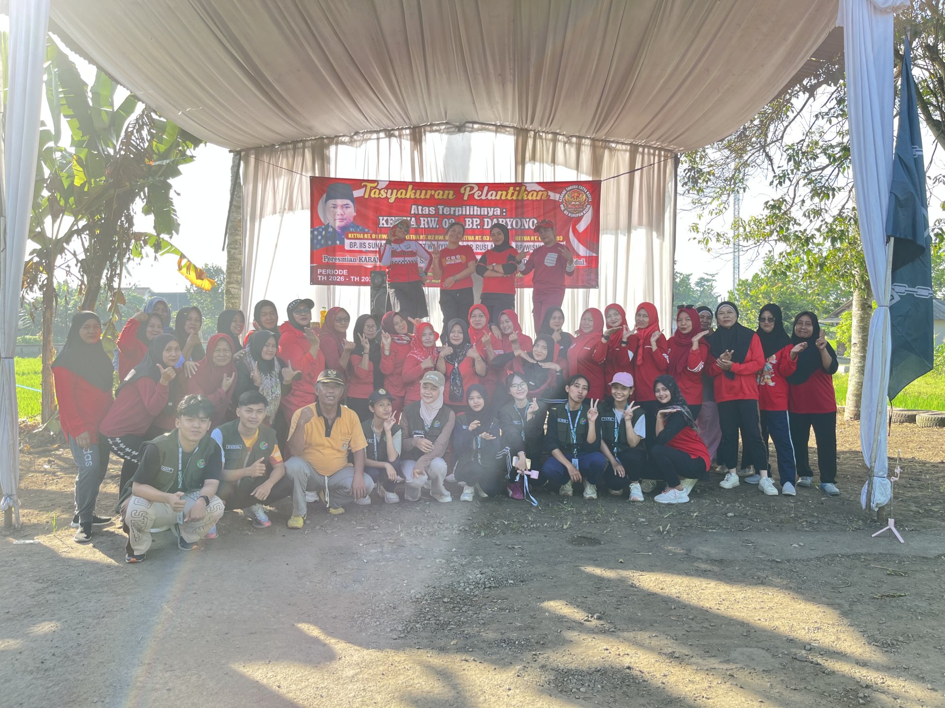 Senam Pagi bersama ibu-ibu RW 03