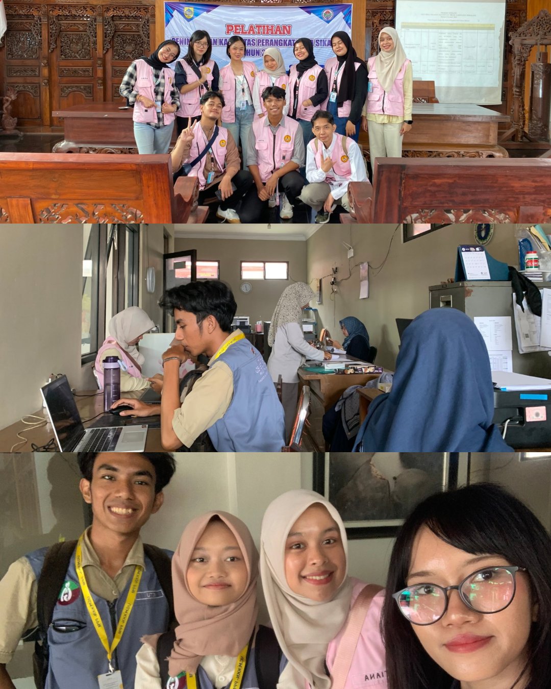 Pemaparan proker KKN di Balai desa dan piket di balai desa