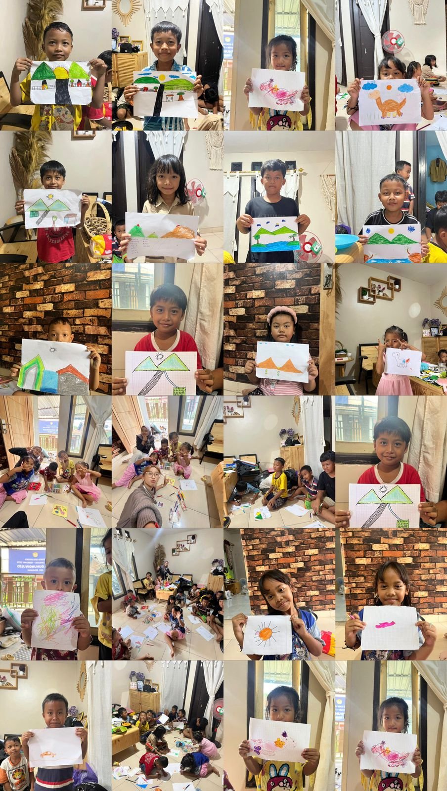 Kegiatan Belajar dan Bermain bersama anak-anak Desa Gunungwuled