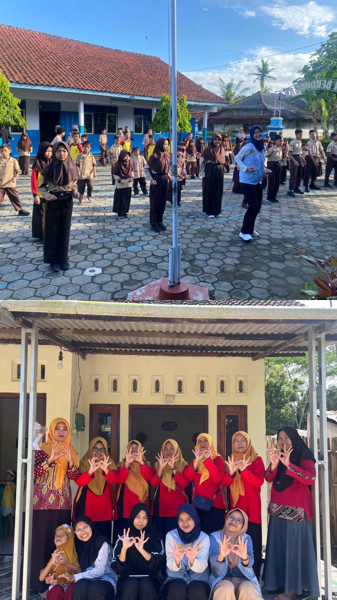 Senam Bersama di SDN Bendungan dan Pendampingan Posyandu di Rw 5