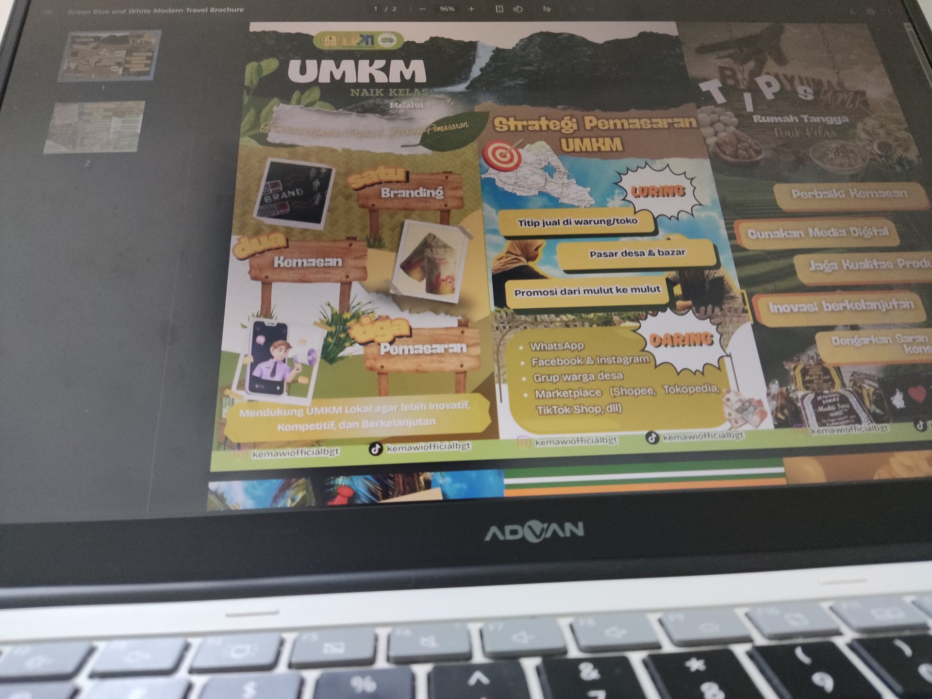 Penyusunan Rundown dan Materi sosialisasi UMKM dan P3K