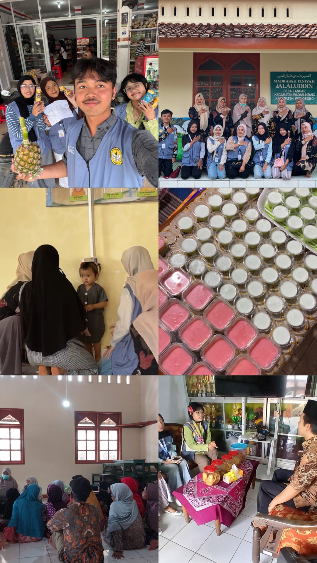 Mahasiswa KKN Desa Lancar Melakukan Inventarisasi UMKM, Pendampingan Posyandu Melalui Pemberian PMT, dan Mengunjungi SDN 1 Lancar