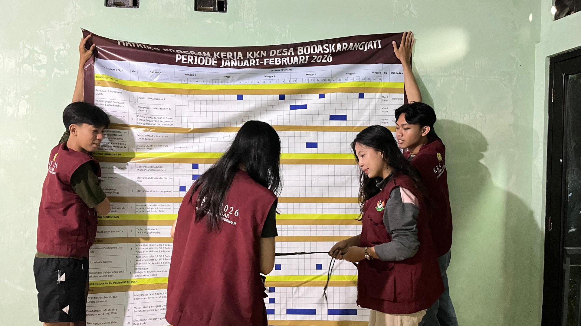 PEMASANGAN MATRIKS KEGIATAN