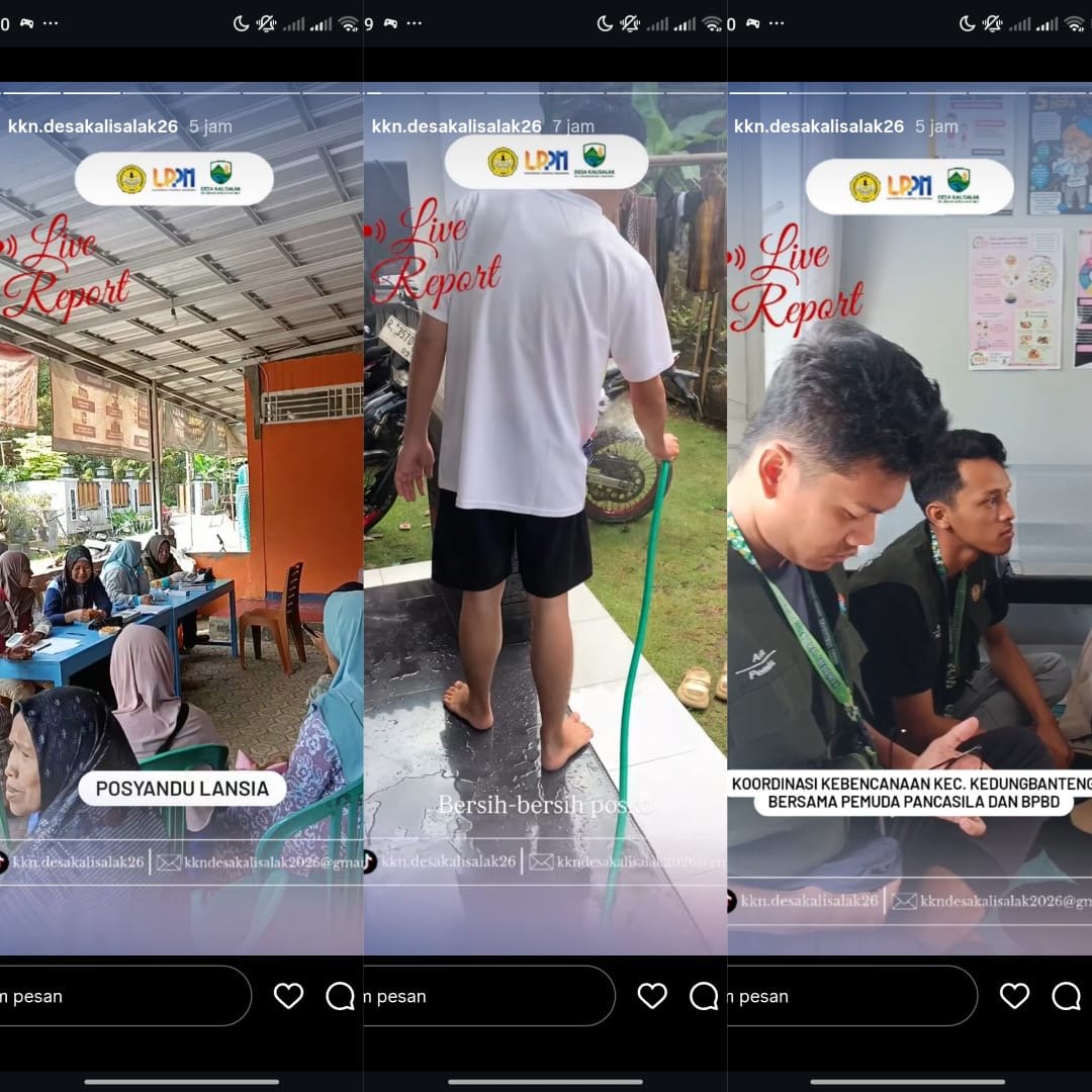 HARI KE 4 KKN DI DESA KALISALAK