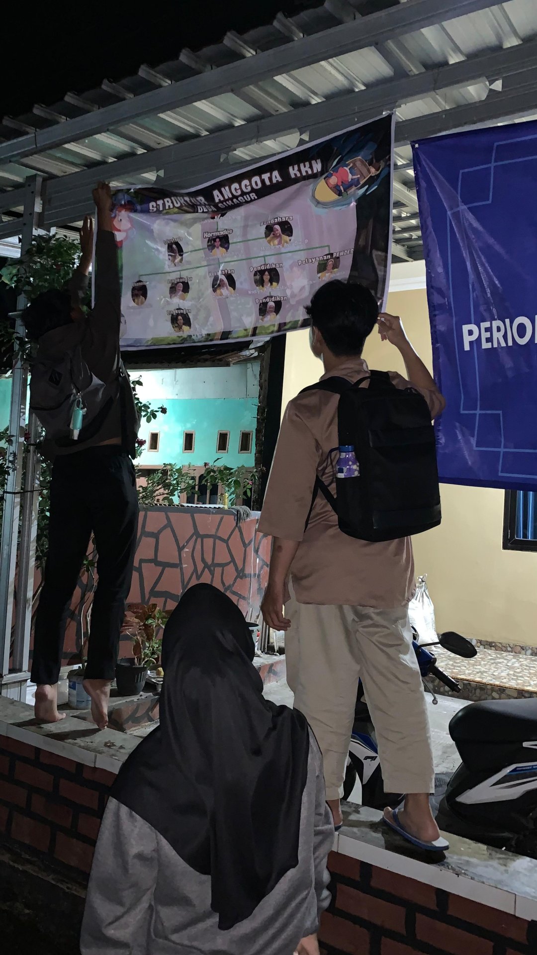 Pemasangan banner struktur ke anggotaan
