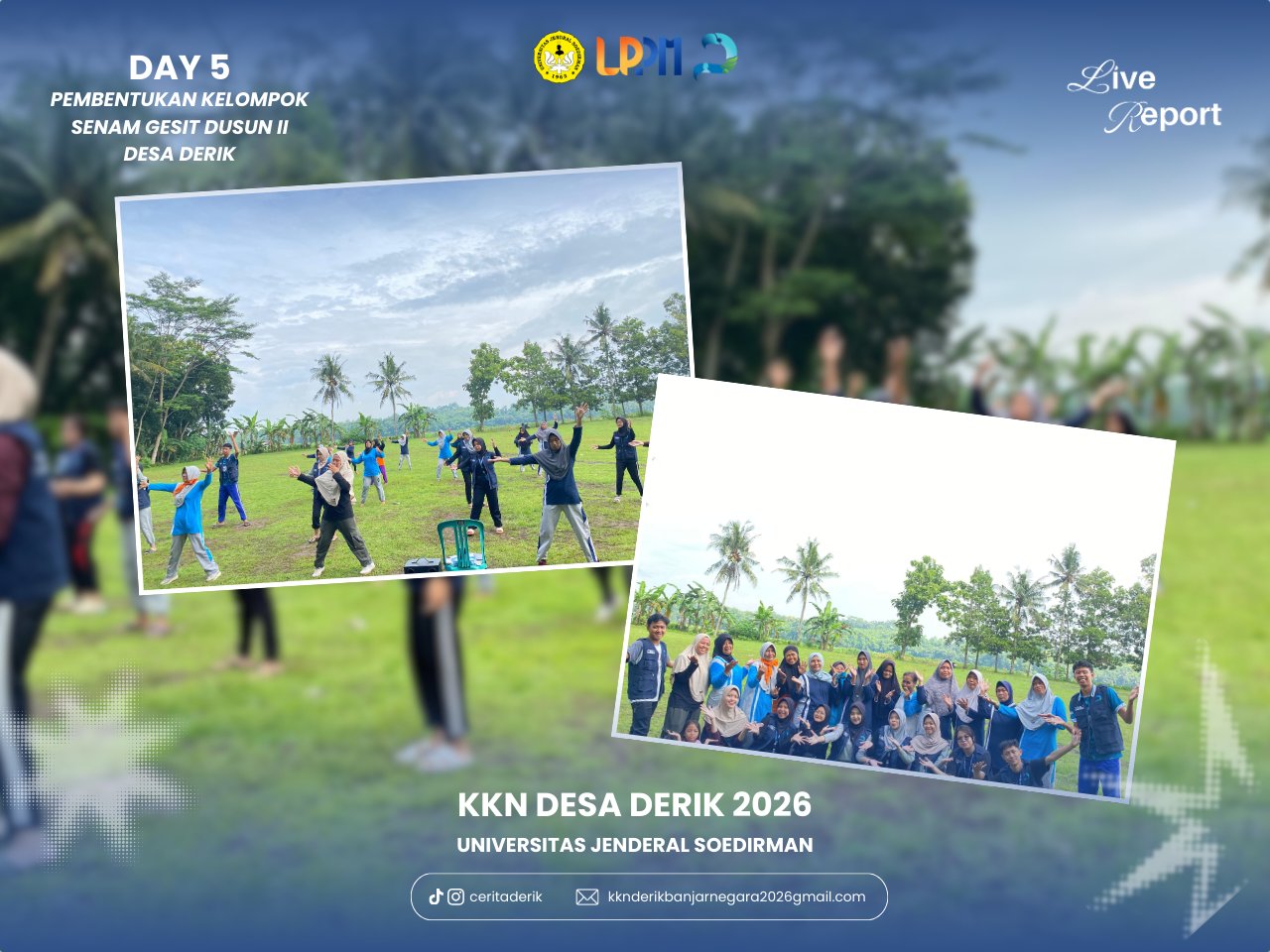 Day 5 – Pembentukan Kelompok Senam GESIT Dusun II Desa Derik
