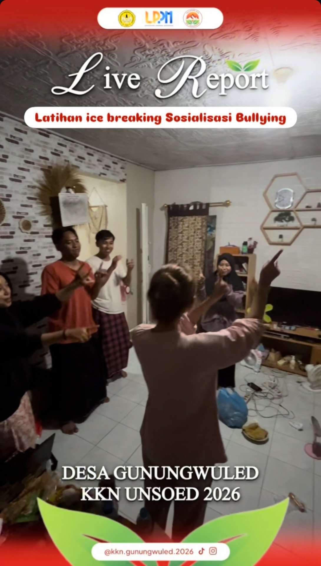 Latihan ice breaking sosialisasi bullying