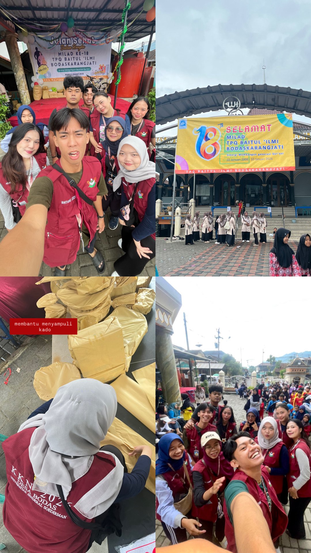 MENGIKUTI JALAN SEHAT DALAM RANGKA MILAD TPQ BAITUL ILMI BODASKARANGJATI