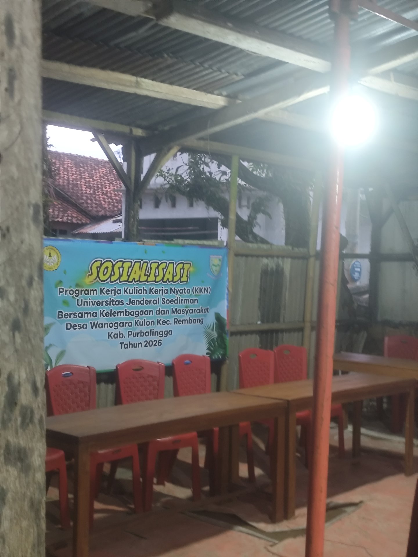 Persiapan sosialisasi program kerja kuliah kerja nyata di desa wanogara kulon