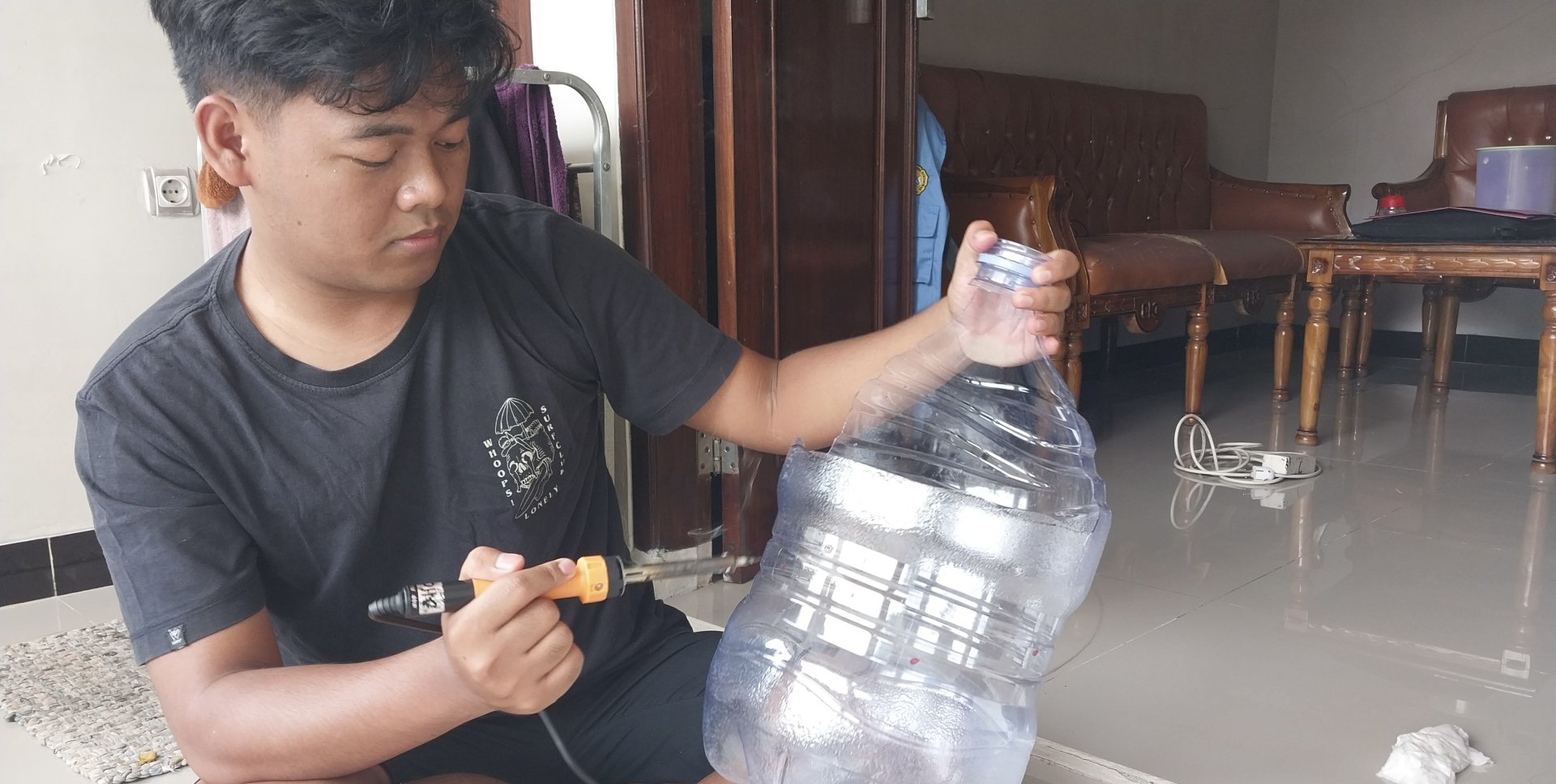 Persiapan galon untuk intensifikasi pekarangan