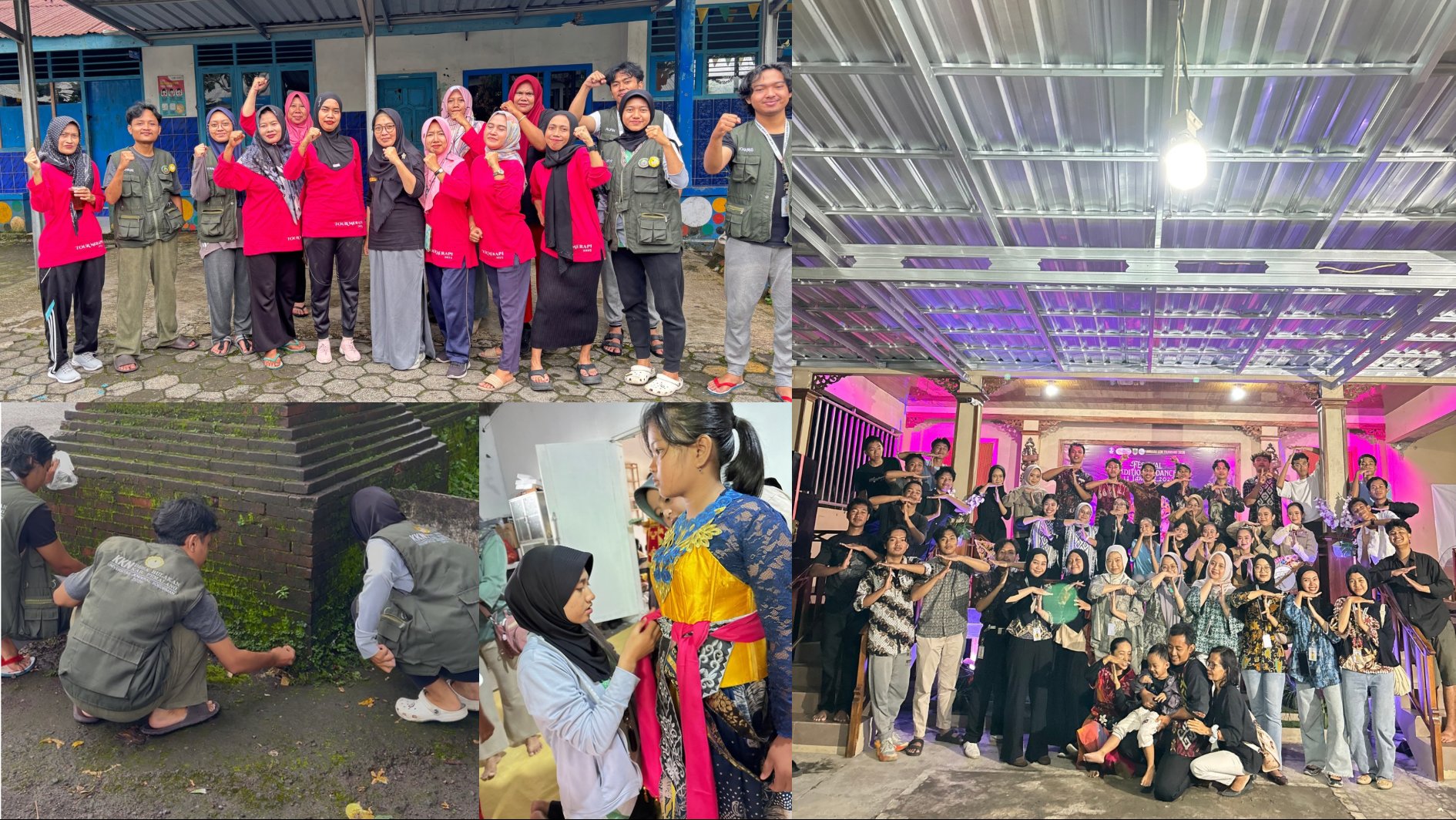 Kerja Bakti dan Pendampingan Seni Budaya