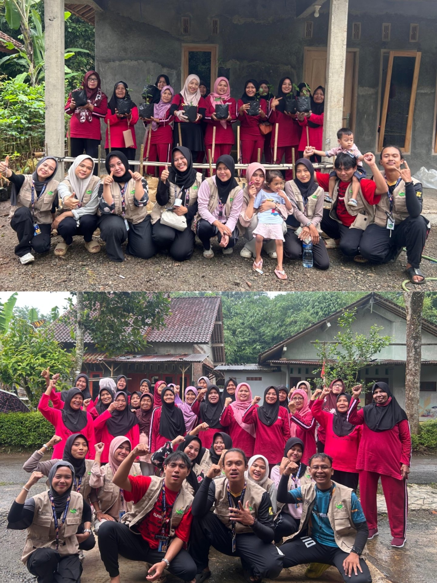 Senam Sehat Lansia dan Penanaman Bibit Cabai pada Planter Bag Menggunakan Irigasi Tetes