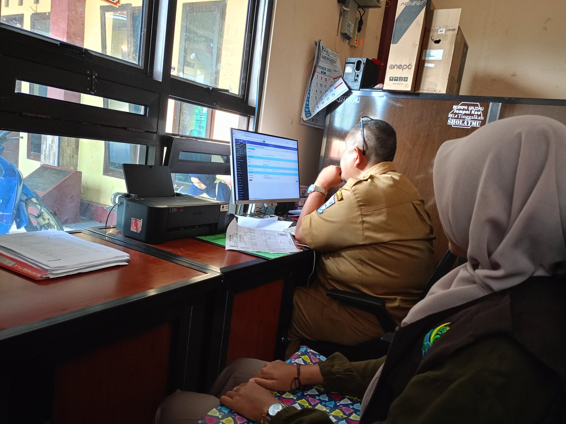 Piket Pelayanan Administrasi Desa Wanogara Wetan