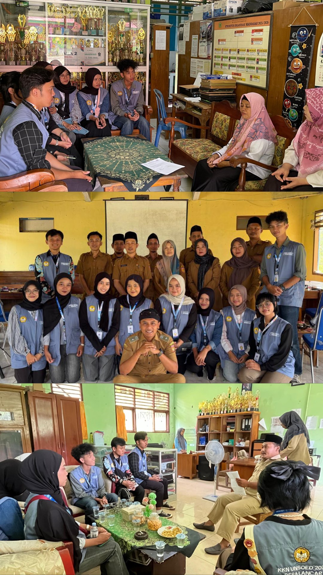 Mahasiswa KKN Desa Lancar melakukan Pemaparan Proker serta Kunjungan ke MI Hidayatussibyan dan SMK Jalaluddin Wonosobo