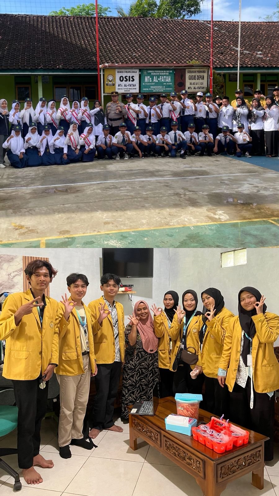 Upacara Hari Senin di MTs dan Pendataan UMKM