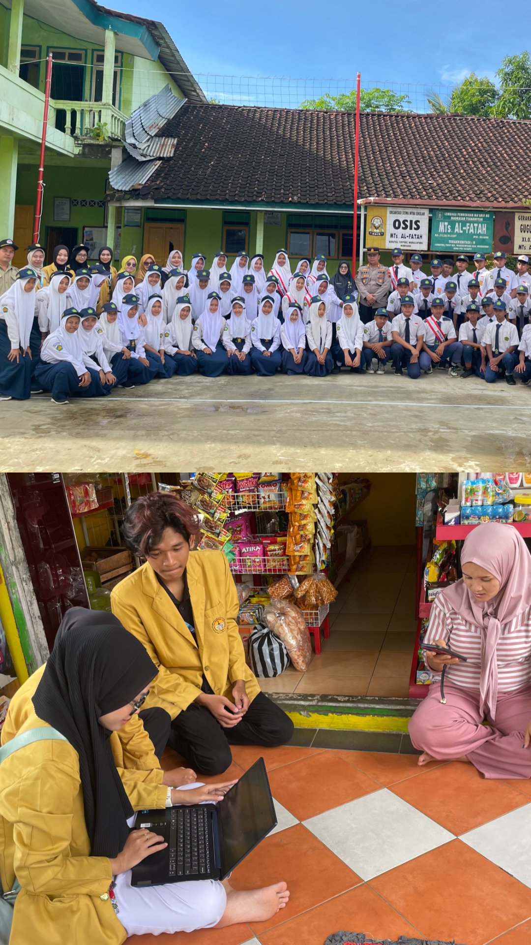 Upacara Memperingati Sekolah Ramah Anak di MTs  dan Pendataan UMKM serta Sosialisasi Pembuatan NIB