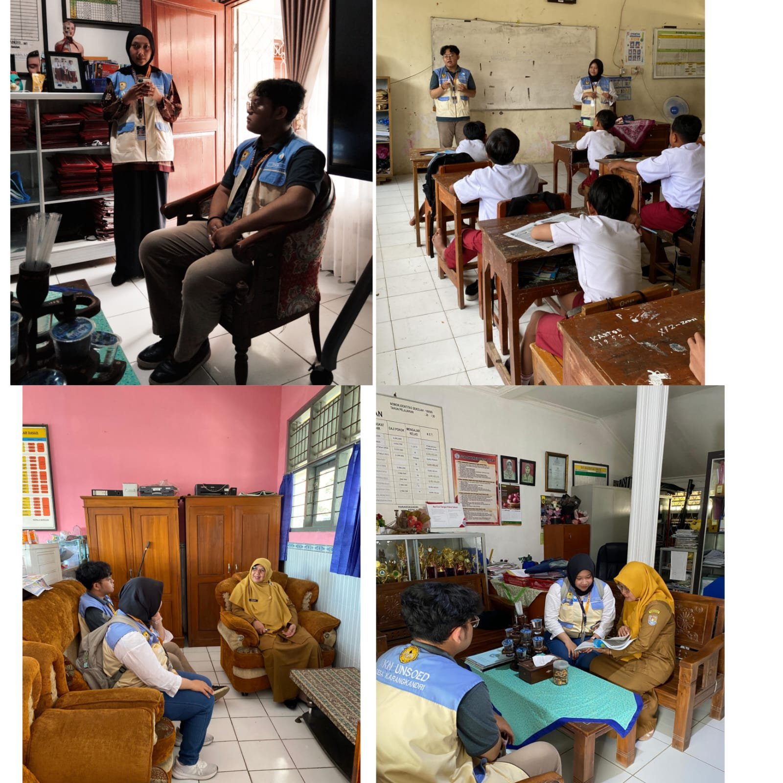 Koordinasi dan Mengajar SD N 1&4 Karangkandri