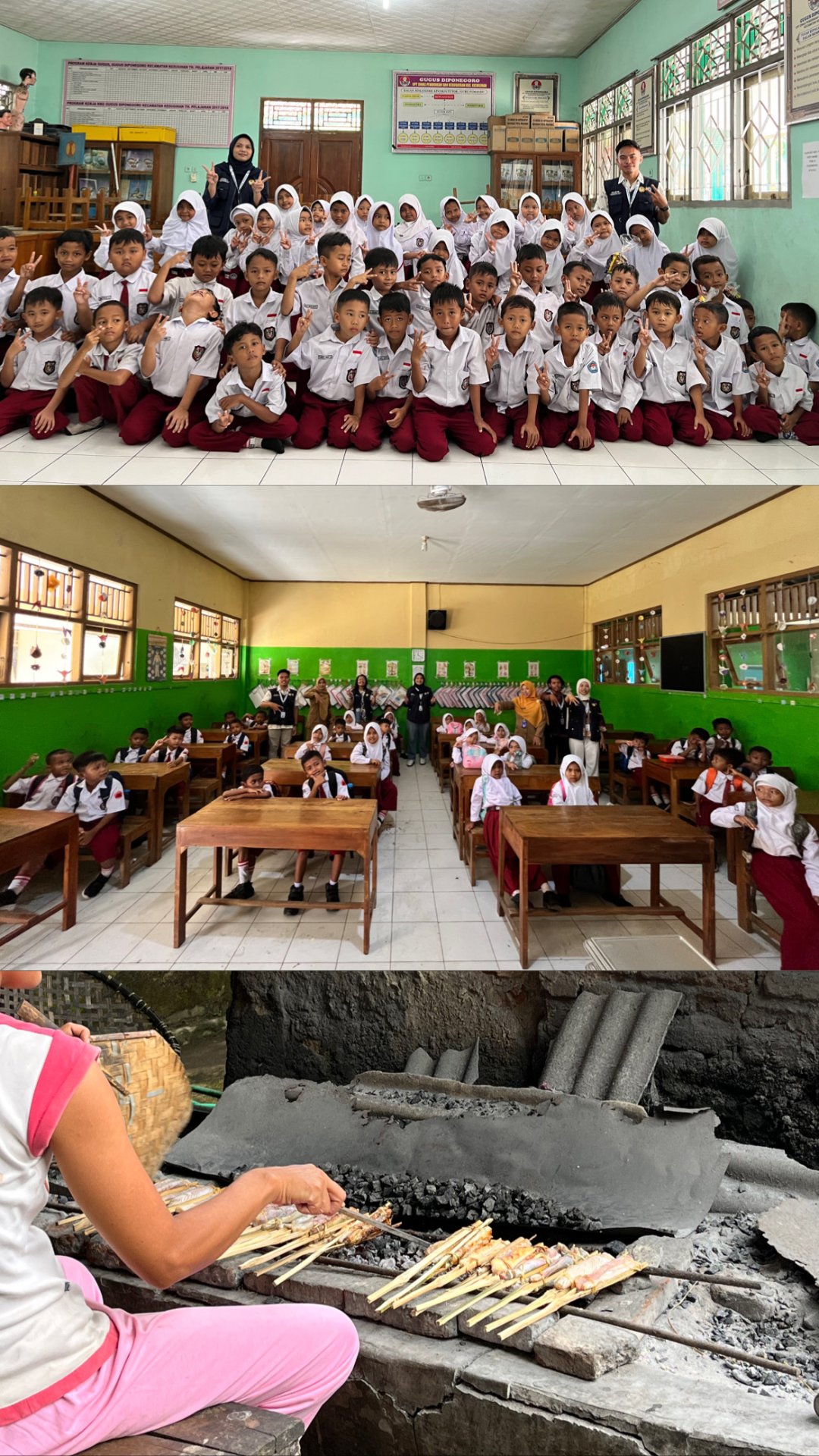 KKN DAY 6 - Sosialisasi PHBS ke SDN 01 Menganti & SDN 04 Menganti, Inventarisasi UMKM ikan gapitan